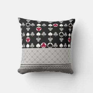Poker Card Game Throw Pillow