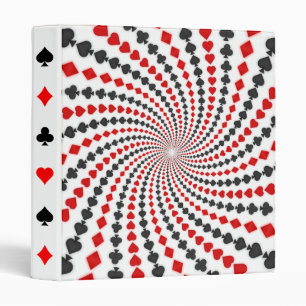 Poker Card Suits Spiral: Custom Binders