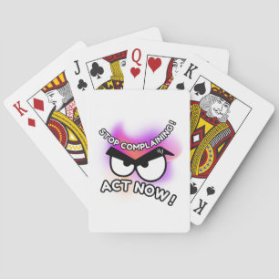 Poker Cards : Act Now (white)