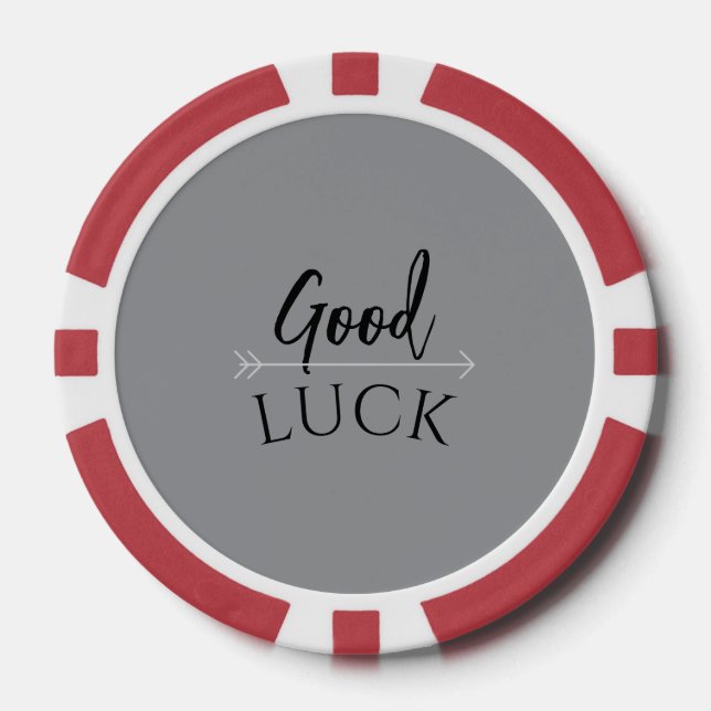Poker Cards Good Luck Chips (Front)
