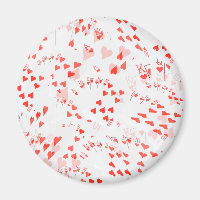 Poker Cards Hearts Straight Flush Pattern,
