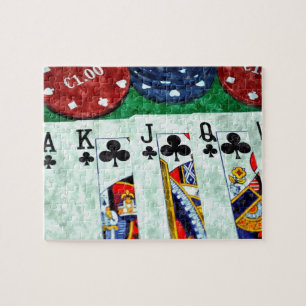POKER CARDS JIGSAW PUZZLE