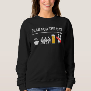 Poker Cards Men Women Coffee Beer Adult Humour Sweatshirt