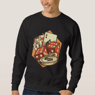 Poker Cards Money Card Game Player All In Gambling Sweatshirt