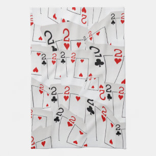 Poker Cards Number Twos, Kitchen Towel