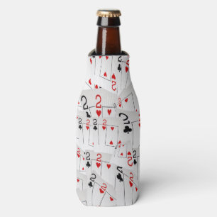 Poker Cards Number Twos Scattered, Bottle Cooler