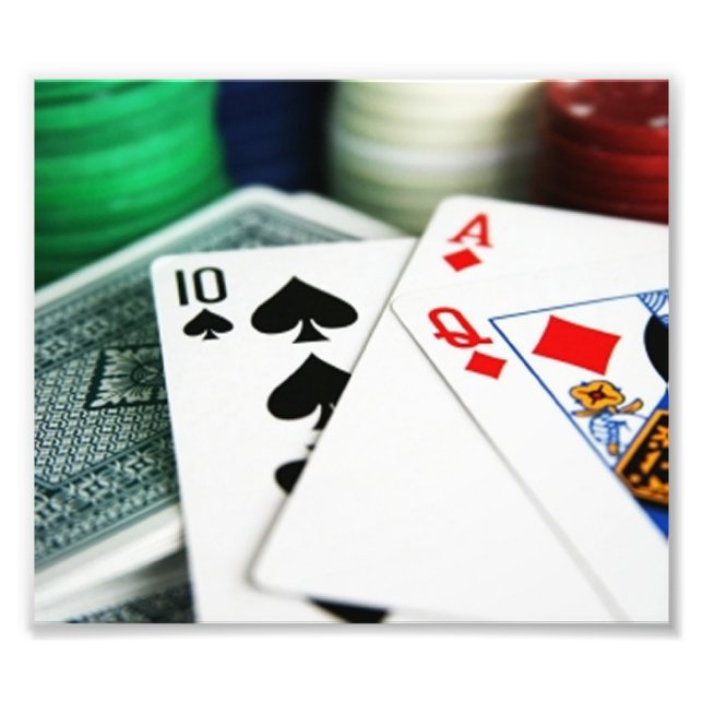 Poker Cards Photo Print (Front)