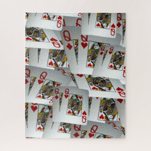 Poker Cards Queens, Jigsaw Puzzle