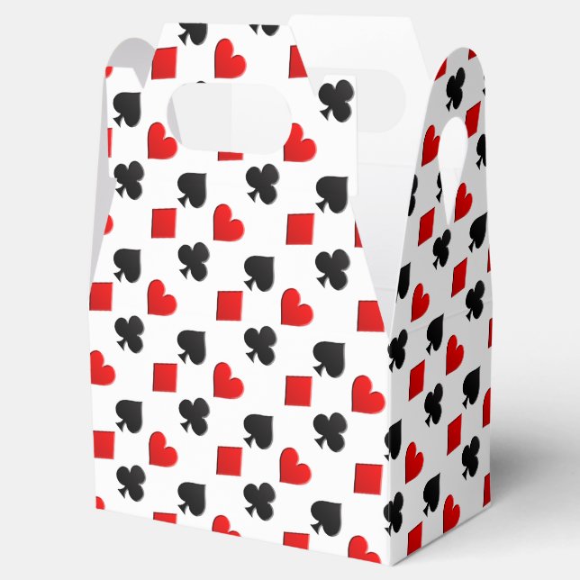 Poker Cards Suits Favor Box (Opened)