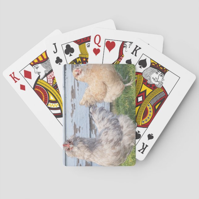 Poker Cards – Two Chickens Cute Farm Play (Back)