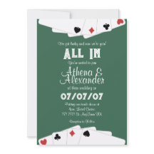 Poker/Casino Faire-part de mariage à thème