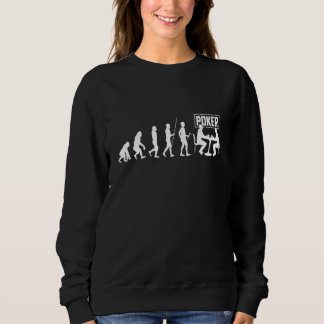 Poker  Casino Player Bluffing Ace Royal Flush Pik  Sweatshirt