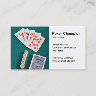 Poker Champion Business Card