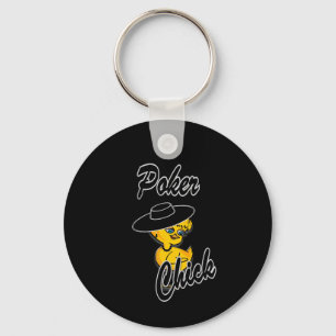 Poker Chick #4 Keychain