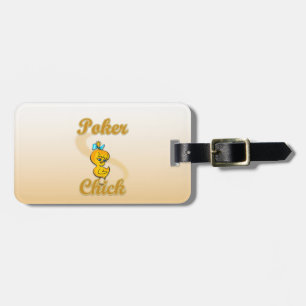Poker Chick Luggage Tag