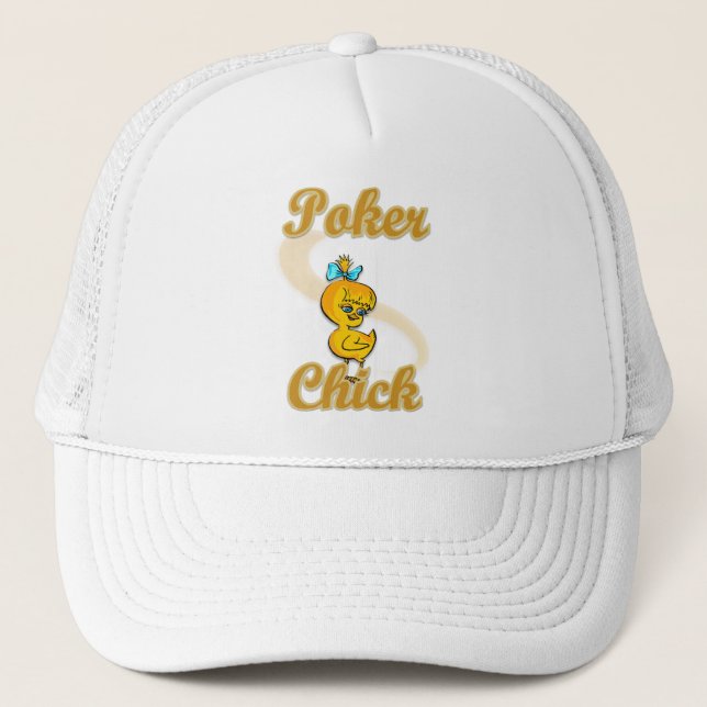 Poker Chick Trucker Hat (Front)