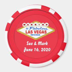 Poker Chip Magnet Married in Las Vegas