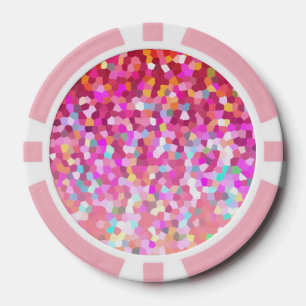 Poker Chip Mosaic Sparkley Texture
