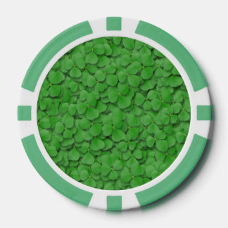 Poker Chip Set - Sea of Shamrocks