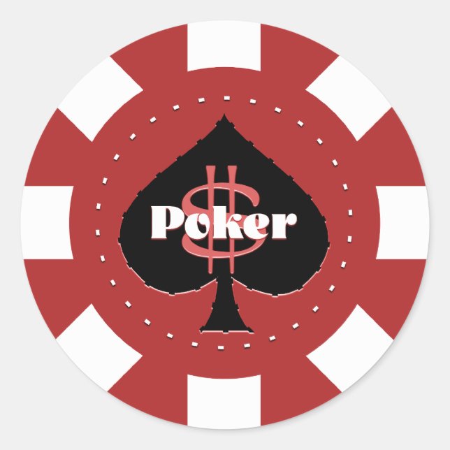 Poker Chip Stickers (Front)