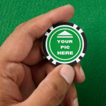 Poker Chips - Add Your Image - Black