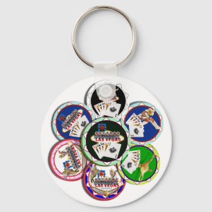 Poker Chips Galore Keychain