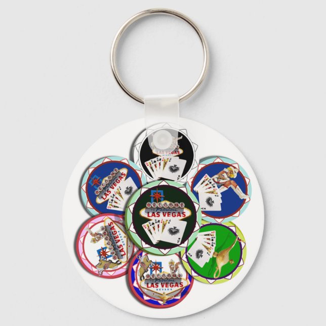 Poker Chips Galore Keychain (Front)