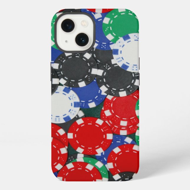 poker chips iPhone case (Back)