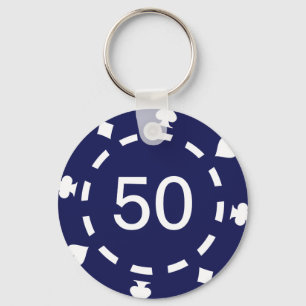 Poker chips keychain
