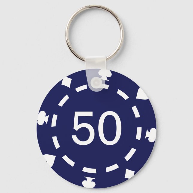 Poker chips keychain (Front)