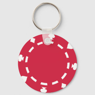 Poker chips keychain