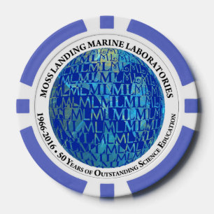 Poker Chips: MLML 50th Anniversary (globe) Chips