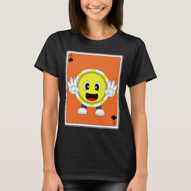 Poker chips Poker Poker cards T-Shirt (Front)