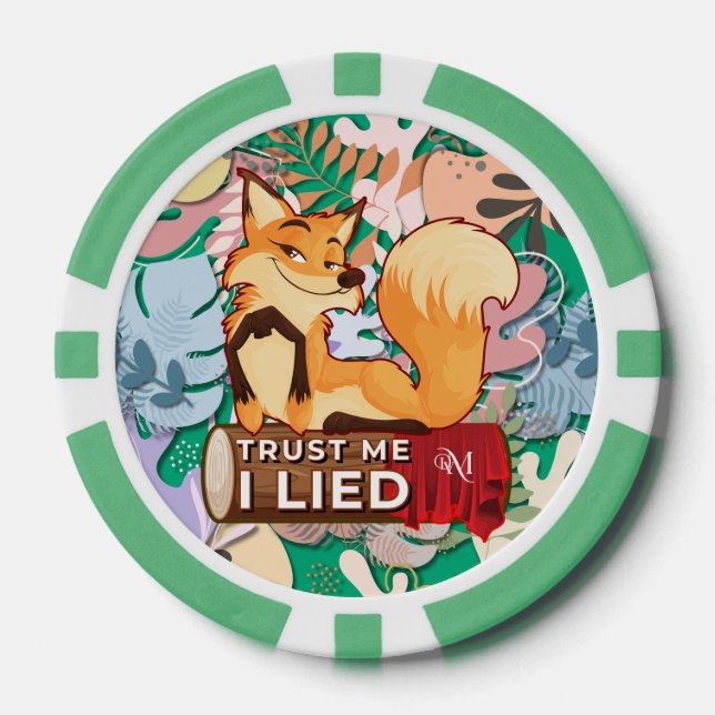 Poker Chips : Trust Me I Lied (green) (Front)