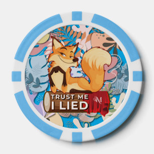 Poker Chips : Trust Me I Lied (light blue)