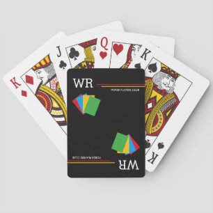 poker-club personalized black playing cards
