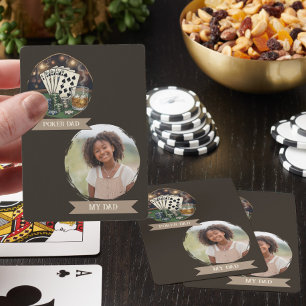 Poker Dad My Dad Personalized Photo Playing Cards