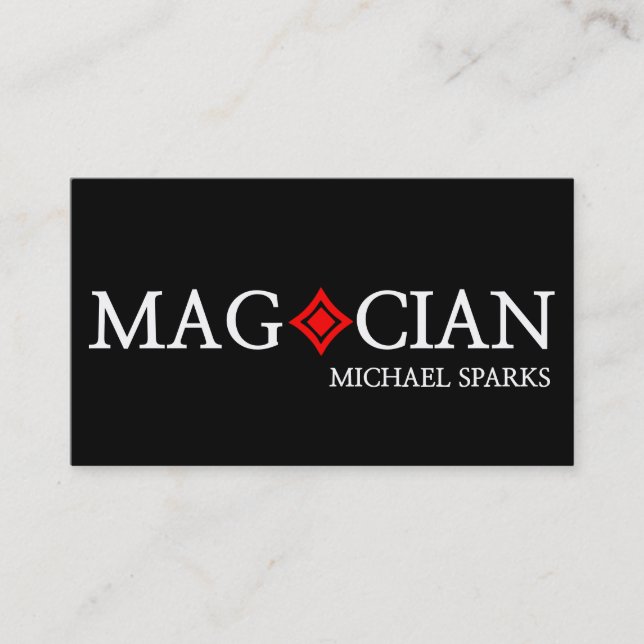 Poker de cartes Magicien Moderne (Devant)