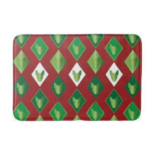 Poker Diamond Bull Terrier Bath Mat