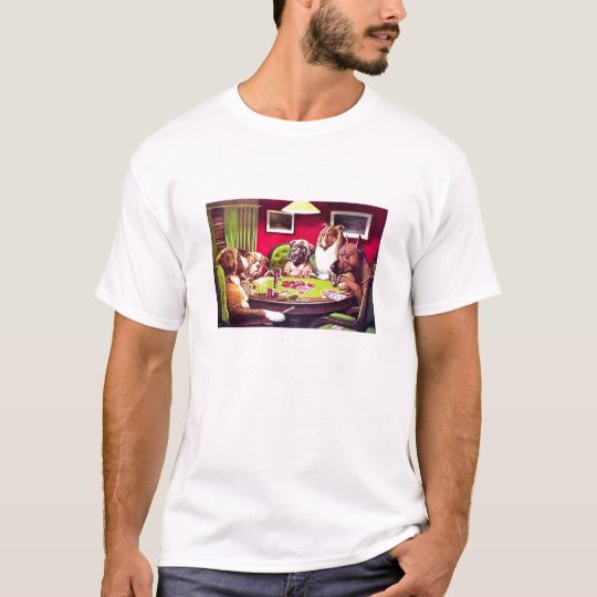 POKER DOGS by C.M. Coolidge - Customized T-Shirt