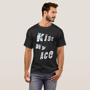 Poker Embrasse Mon As, T-shirt Noir Drôle pour Hom