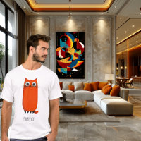 Poker Face Cat | Funny Minimalist Cartoon