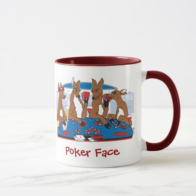 Poker Face Deer Mug (Right)