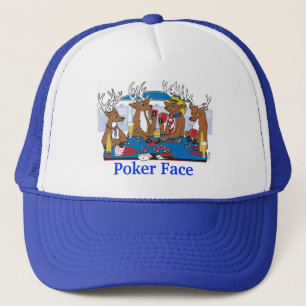 Poker Face Deer Trucker Hat