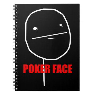 Poker Face Meme Notebook