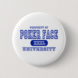 Poker Face University 2 Inch Round Button