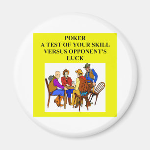 poker game player joke magnet