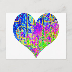 Poker Graffiti Heart Postcard