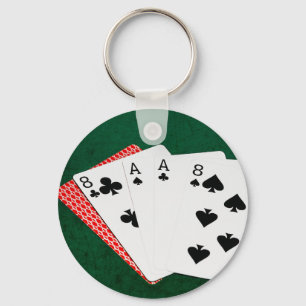 Poker Hands - Dead Man's Hand Keychain