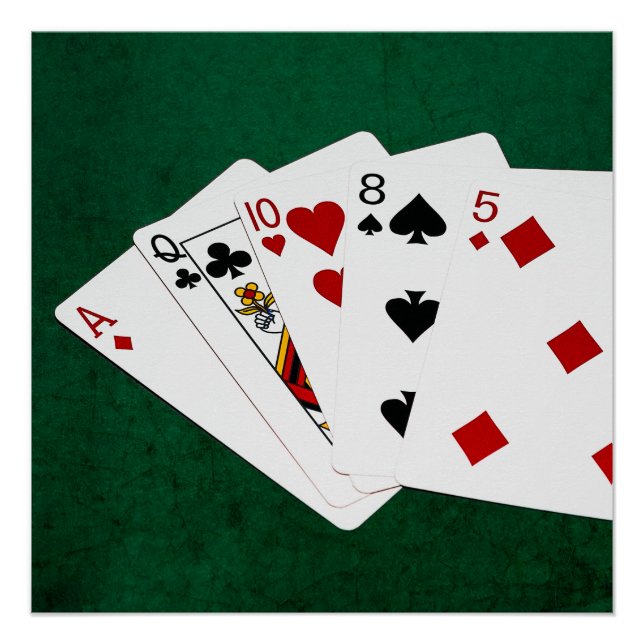 Poker Hands - High Card - Ace Poster (Front)
